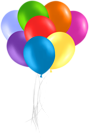 Bunch of Balloons Deco Clipart