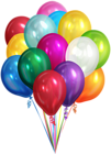 Bunch of Balloons Transparent Clip Art PNG Image