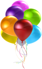 Colorful Balloon Bunch Transparent Clip Art