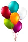 Colorful Balloons Bunch Large PNG Clipart Image