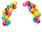 Colorful Balloons Decor Transparent PNG Clipart