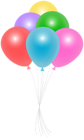 Colorful Balloons Transparent Clipart