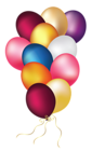 Colorful Balloons Transparent PNG Clipart