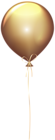 Gold Balloon Transparent Clip Art Image