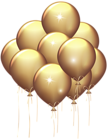 Gold Balloons Transparent Clip Art Image | Gallery Yopriceville - High