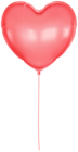 Heart Balloon Red PNG Clipart