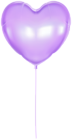 Heart Balloon Violet PNG Clipart