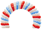 Independence Day Fourth of July Balloon Arch PNG Clipart Picture