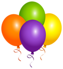 Large Balloons PNG Clipart Image