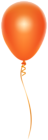 Orange Balloon PNG Clipart