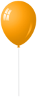 Orange Balloon Stick PNG Transparent Clipart