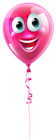 Pink Balloon with Face PNG Clipart Picture
