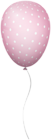 Pink Dotted Balloon PNG Clipart