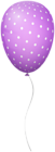 Purple Dotted Balloon PNG Clipart
