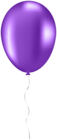 Purple Single Balloon PNG Clipart