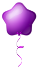 Purple Star Balloon PNG Clipart Image