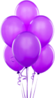 Purple Transparent Balloons Clipart
