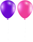 Purple and Pink Balloons PNG Clipar
