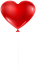Red Balloon Heart Transparent Clip Art