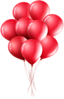 Red Balloons PNG Clip Art Image