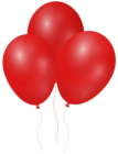 Red Balloons PNG Clipart