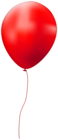 Red Single Balloon PNG Clip Art Image