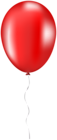 Red Single Balloon PNG Clipart