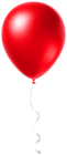 Red Single Balloon Transparent Clipart