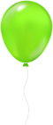 Single Balloon PNG Green Clipart