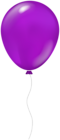 Single Balloon PNG Purple Clipart
