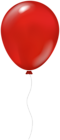 Single Balloon PNG Red Clipart