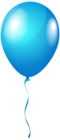 Single BlueBalloon PNG Clipart Image