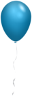 Single Blue Balloon Transparent PNG Clipart