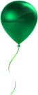 Single Green Balloon Transparent Clip Art