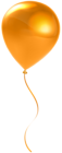 Single Orange Balloon Transparent Clip Art | Gallery Yopriceville
