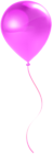 Single PNG Pink Balloon Transparent Clip Art