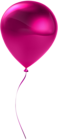 Single Pink Balloon Transparent Clip Art