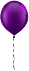 Single Purple Balloon PNG Clip Art Image