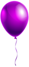 Single Purple Balloon PNG Clipart Image