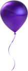 Single Purple Balloon Transparent Clip Art
