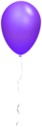 Single Purple Balloon Transparent PNG Clipart