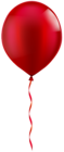 Single Red Balloon PNG Clip Art Image