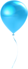 Single Sky Blue Balloon Transparent Clip Art