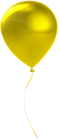 Single Yrllow Balloon Transparent Clip Art