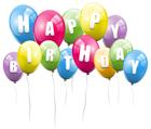 Transparent Balloons Happy Birthday PNG Picture Clipart
