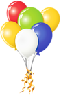 Transparent Balloons Multi Color Clipart