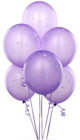 Transparent Balloons Purple Clipart
