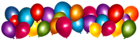 Transparent Colorful Balloons PNG Clipart Image