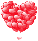 Transparent Heart Balloons PNG Image