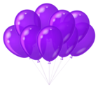 Transparent Purple Balloons Clipart